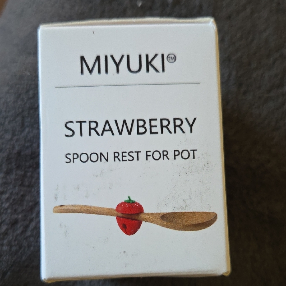 Strawberry Spoon Rest for Pot - Brown